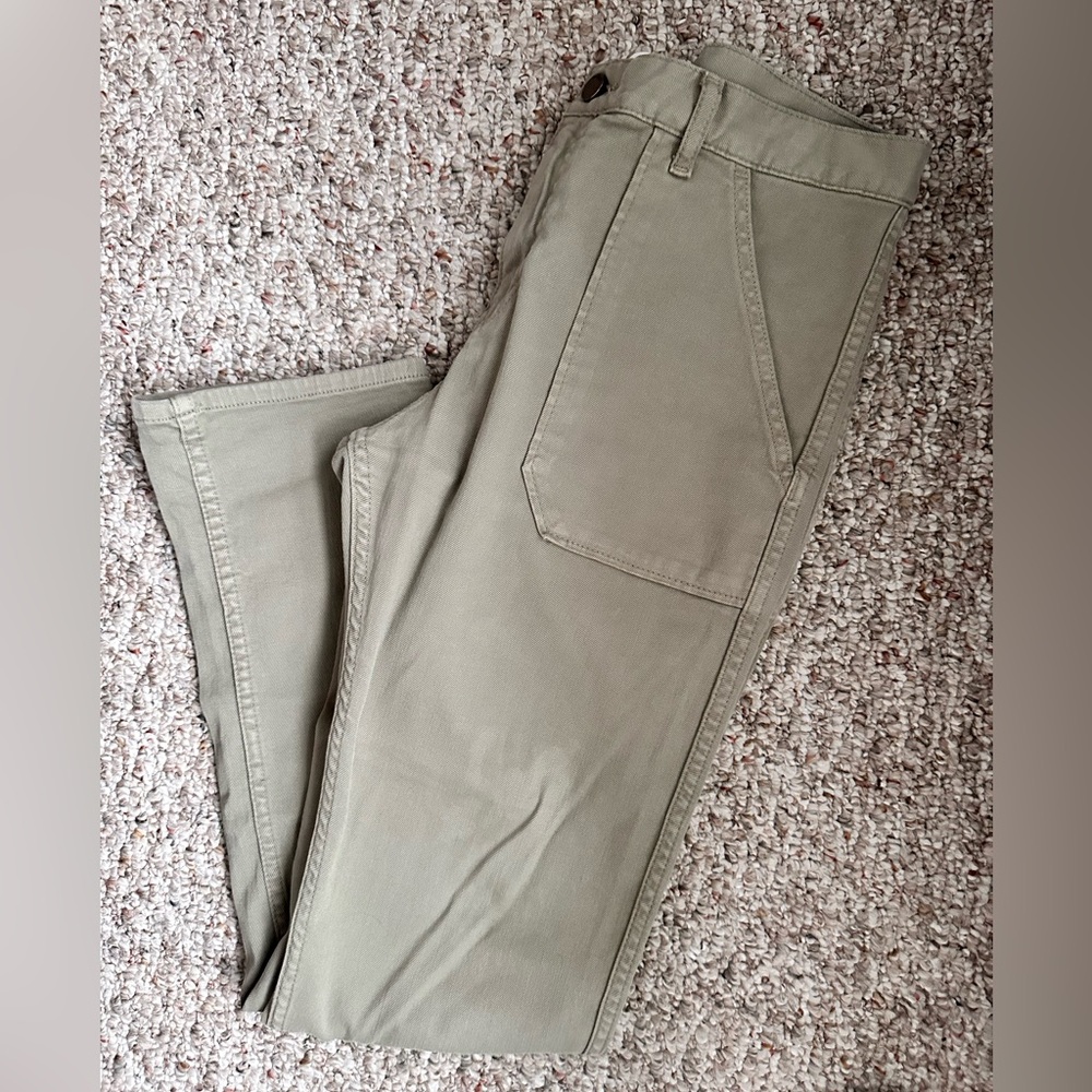 ba&sh Jeans Size 6 Khaki Denim Wash - Picture 10 of 14